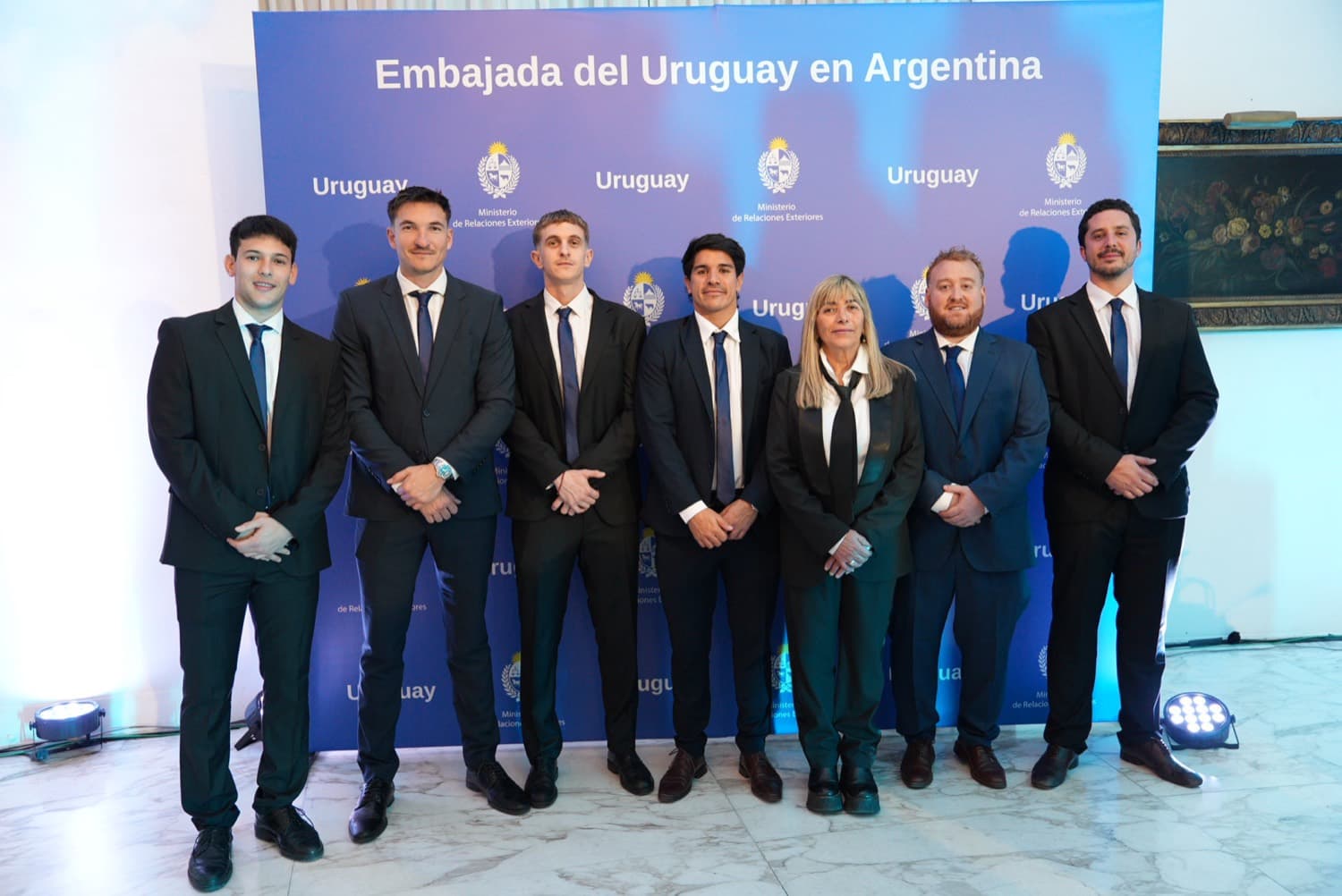 El equipo de La Fondiatta en el evento de la Embajada de Uruguay